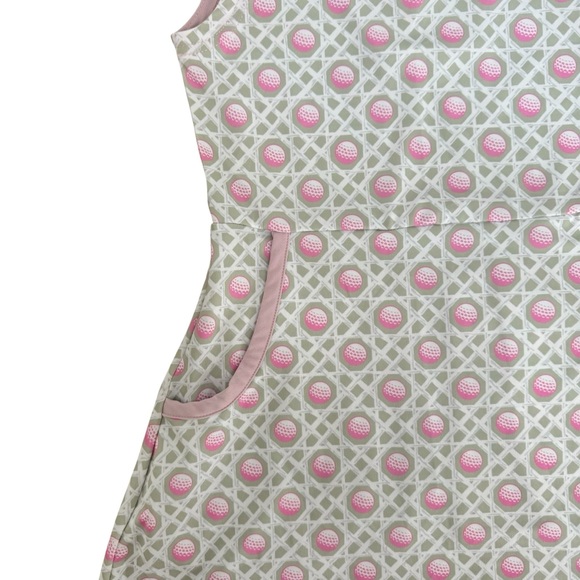 Turtles & Tees Golf Print Dotty Athletic Dress size Small/6-7 - Picture 5 of 10